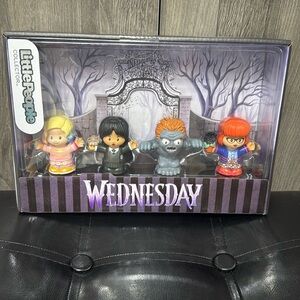 New Wednesday Addams Little People Collectible Doll Set Of 4 In Unopened Boxed